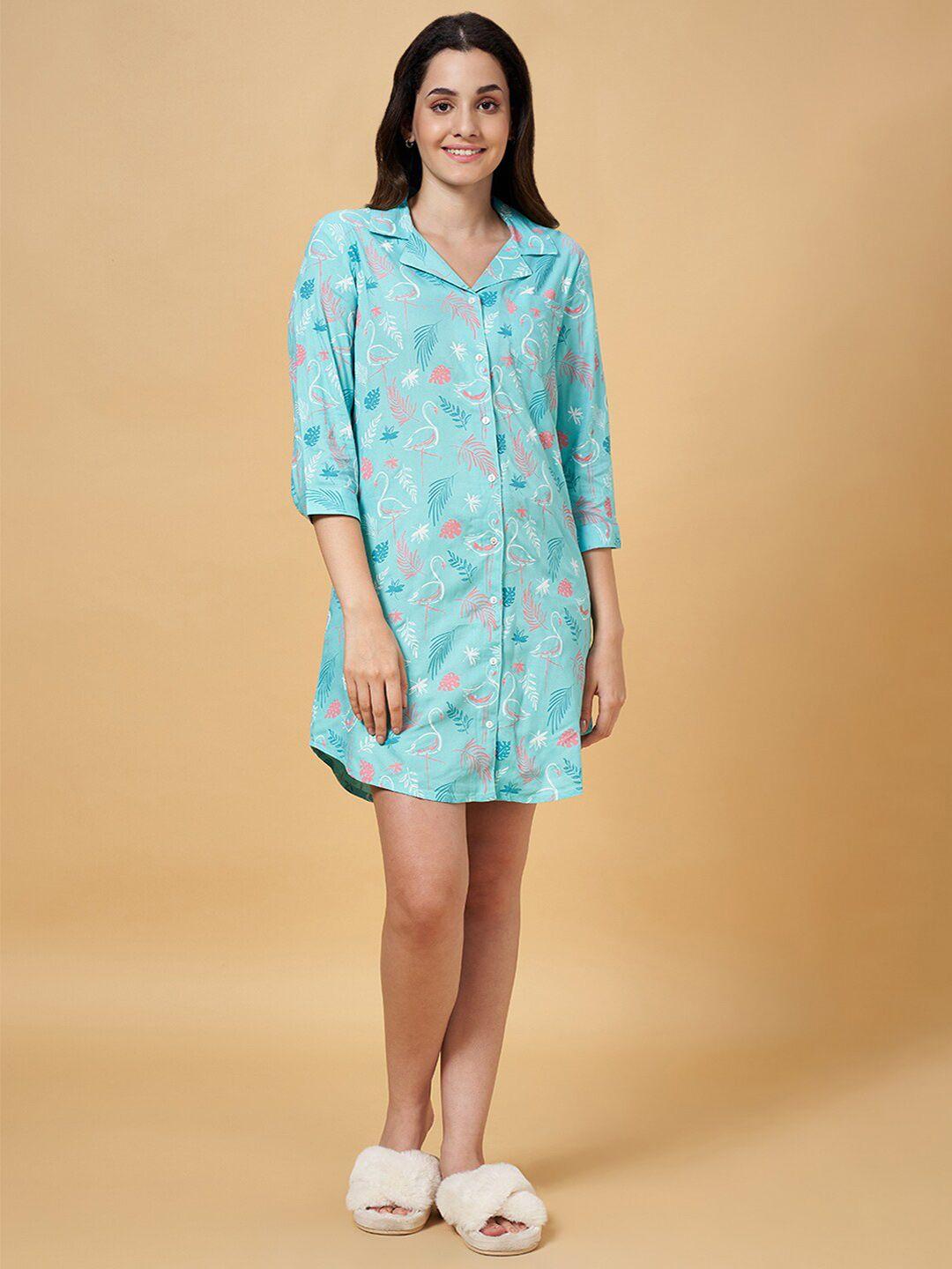 dreamz by pantaloons floral printed shirt nightdress