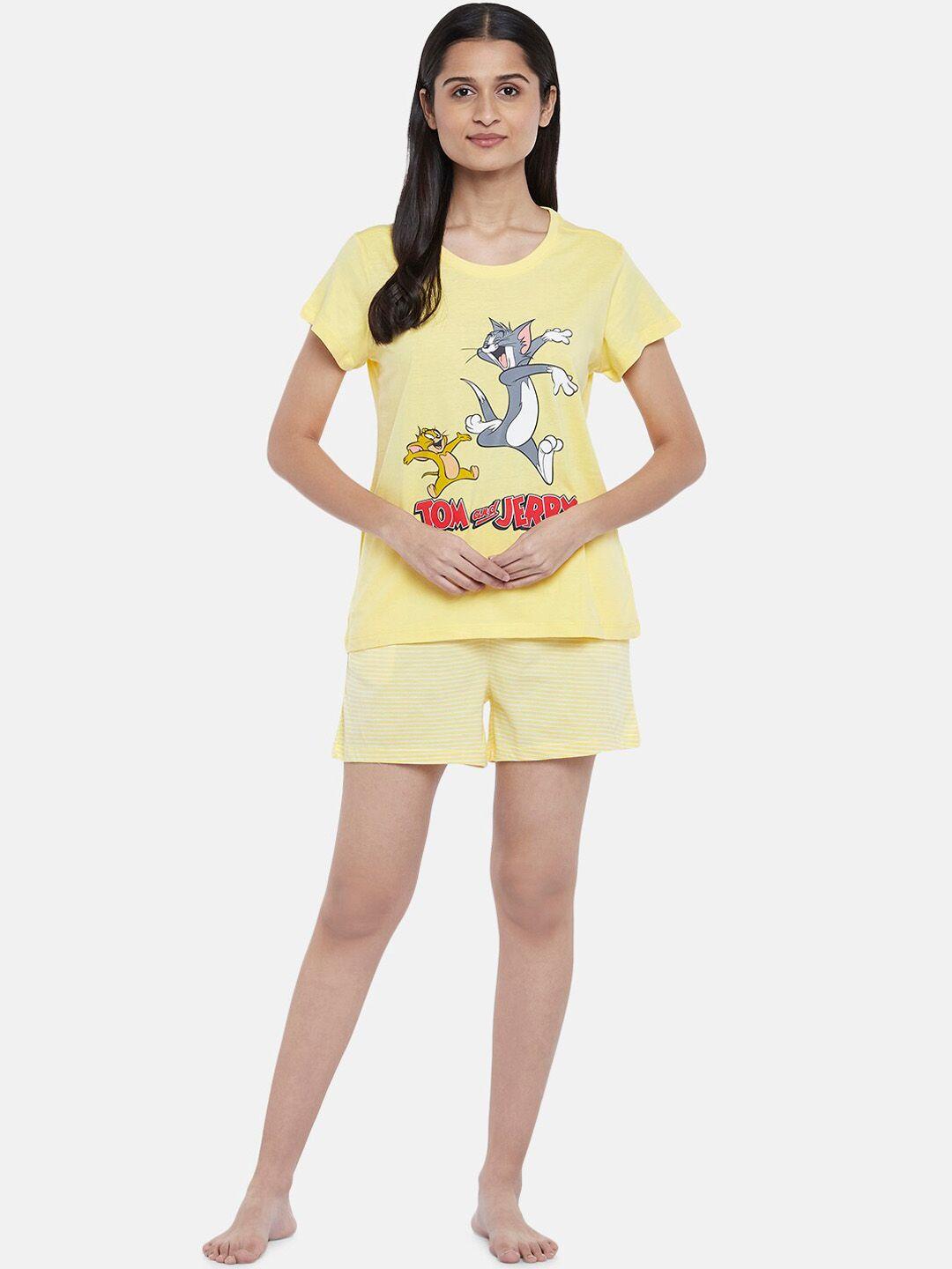 dreamz by pantaloons graphic printed cartoon characters pure cotton night suit