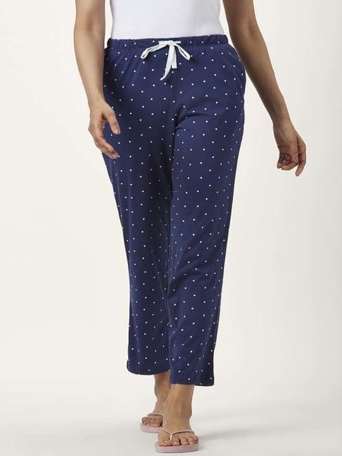 dreamz by pantaloons navy cotton polka dots pyjamas