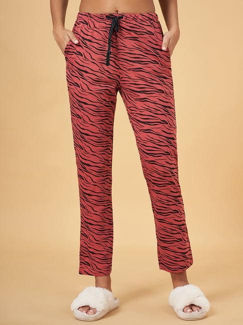 dreamz by pantaloons pink cotton printed pyjamas