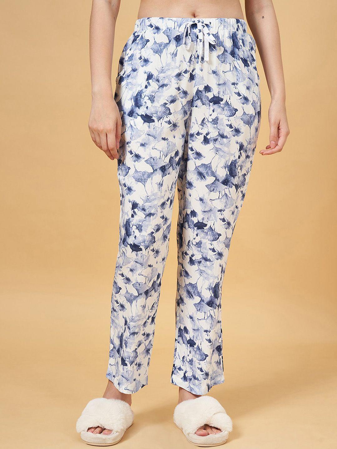 dreamz by pantaloons women printed mid-rise lounge pants