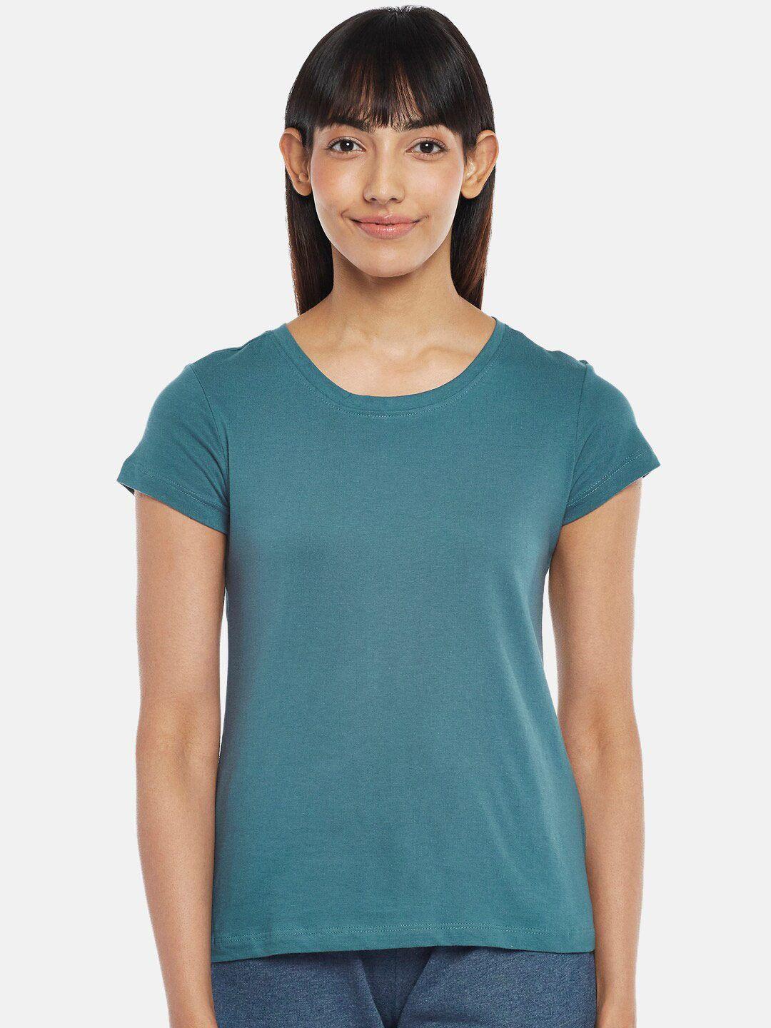 dreamz by pantaloons women round neck teal top