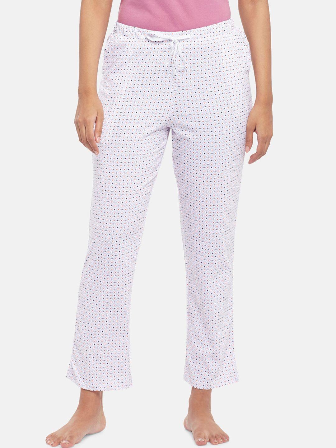 dreamz by pantaloons women white printed lounge pant