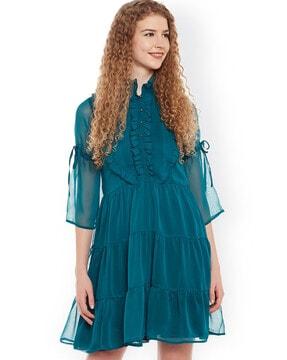 dress with 3/4th sleeves