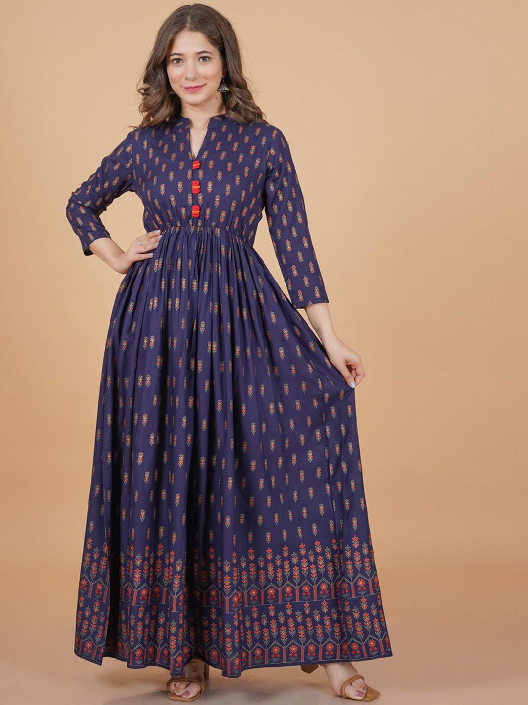 dressar ethnic motifs printed anarkali kurta