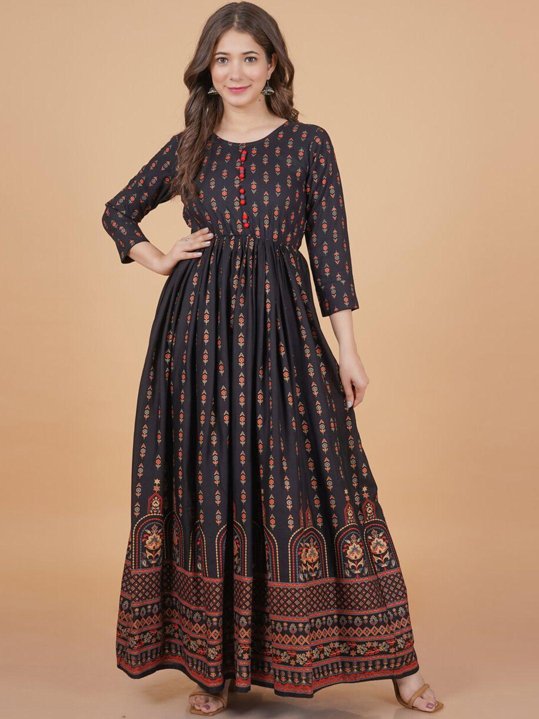 dressar floral printed anarkali kurta