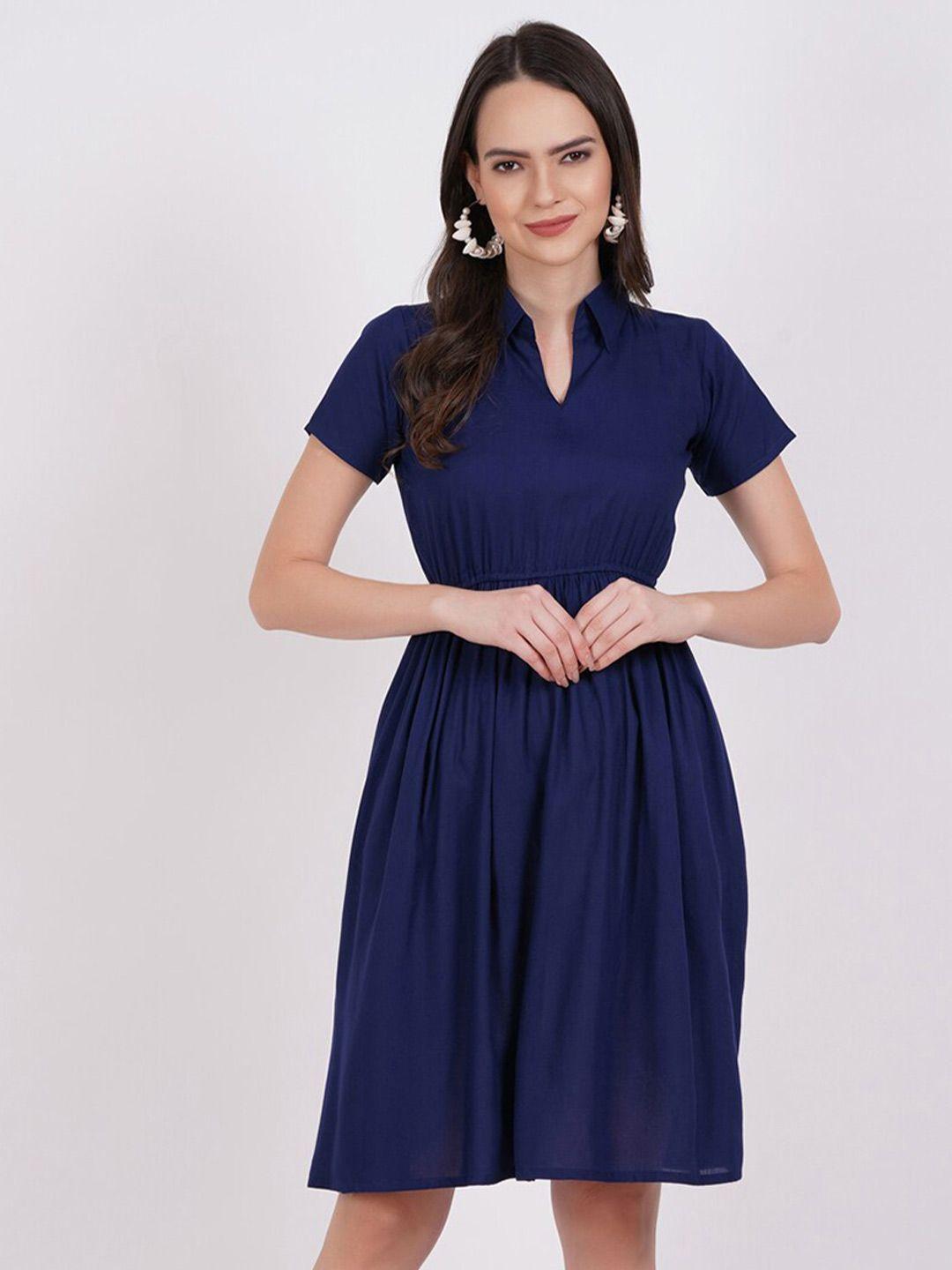 dressar shirt collar a-line dress