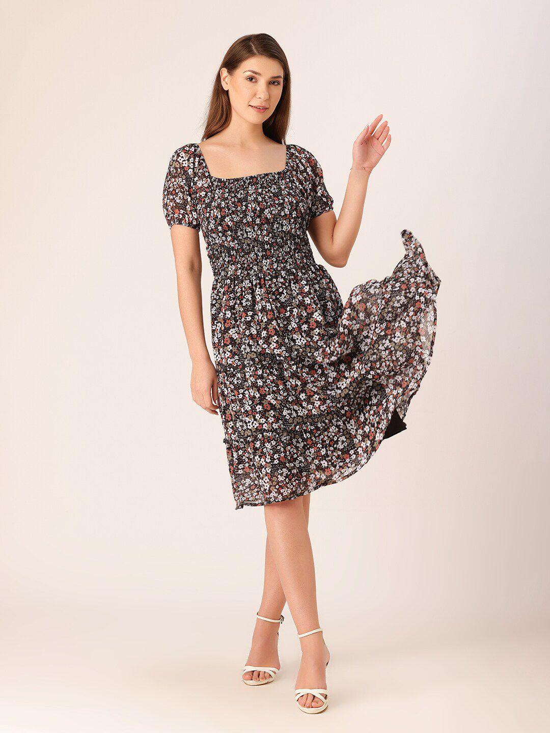 dressberry floral georgette dress
