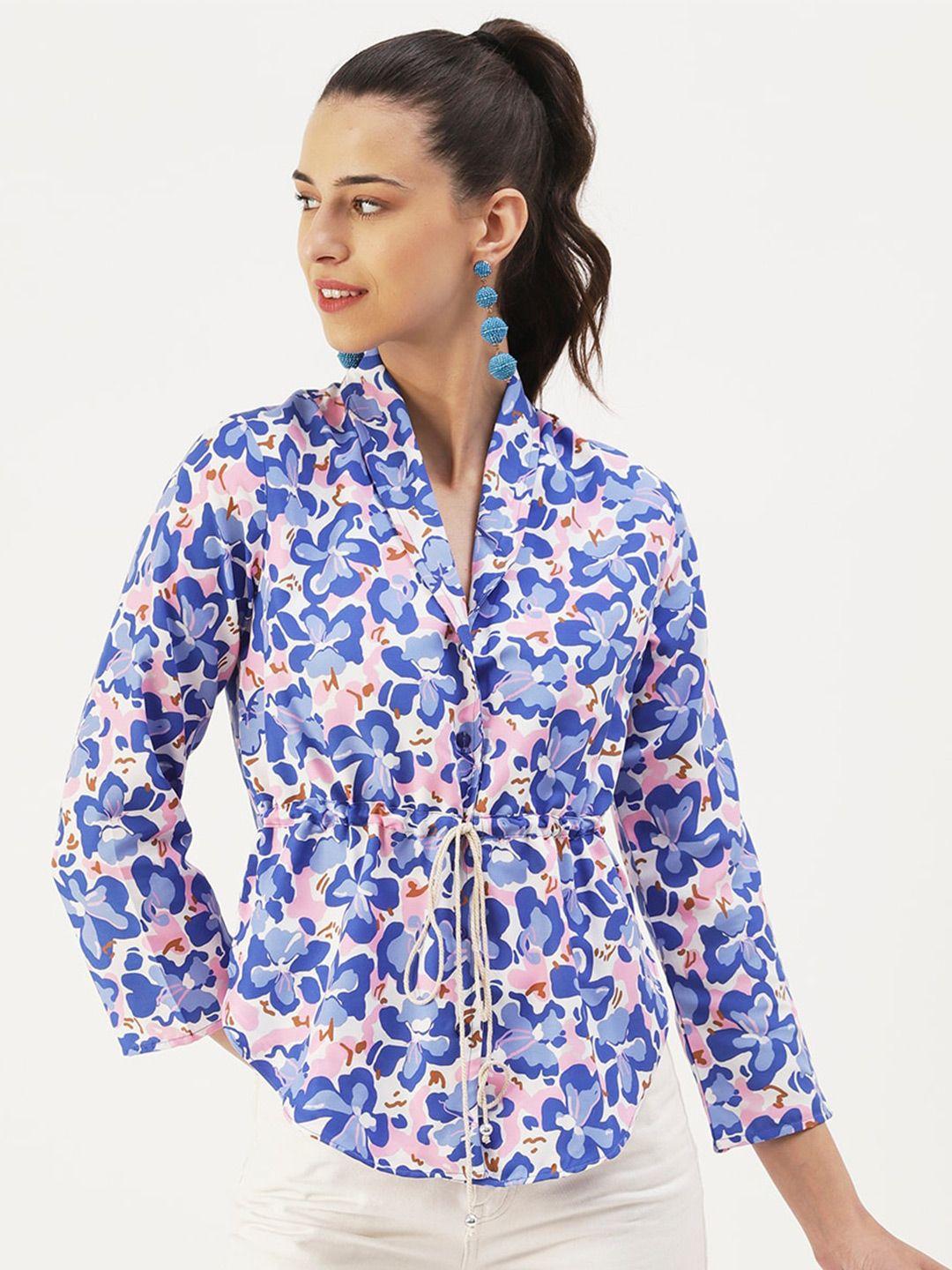 dressberry floral printed shirt style top