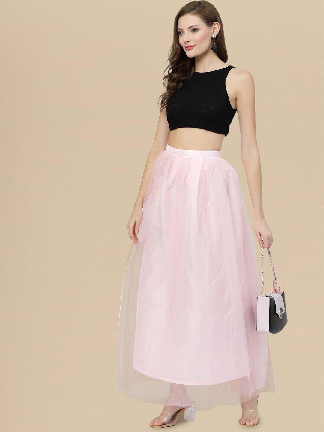 dressberry gathered a-line maxi length skirts