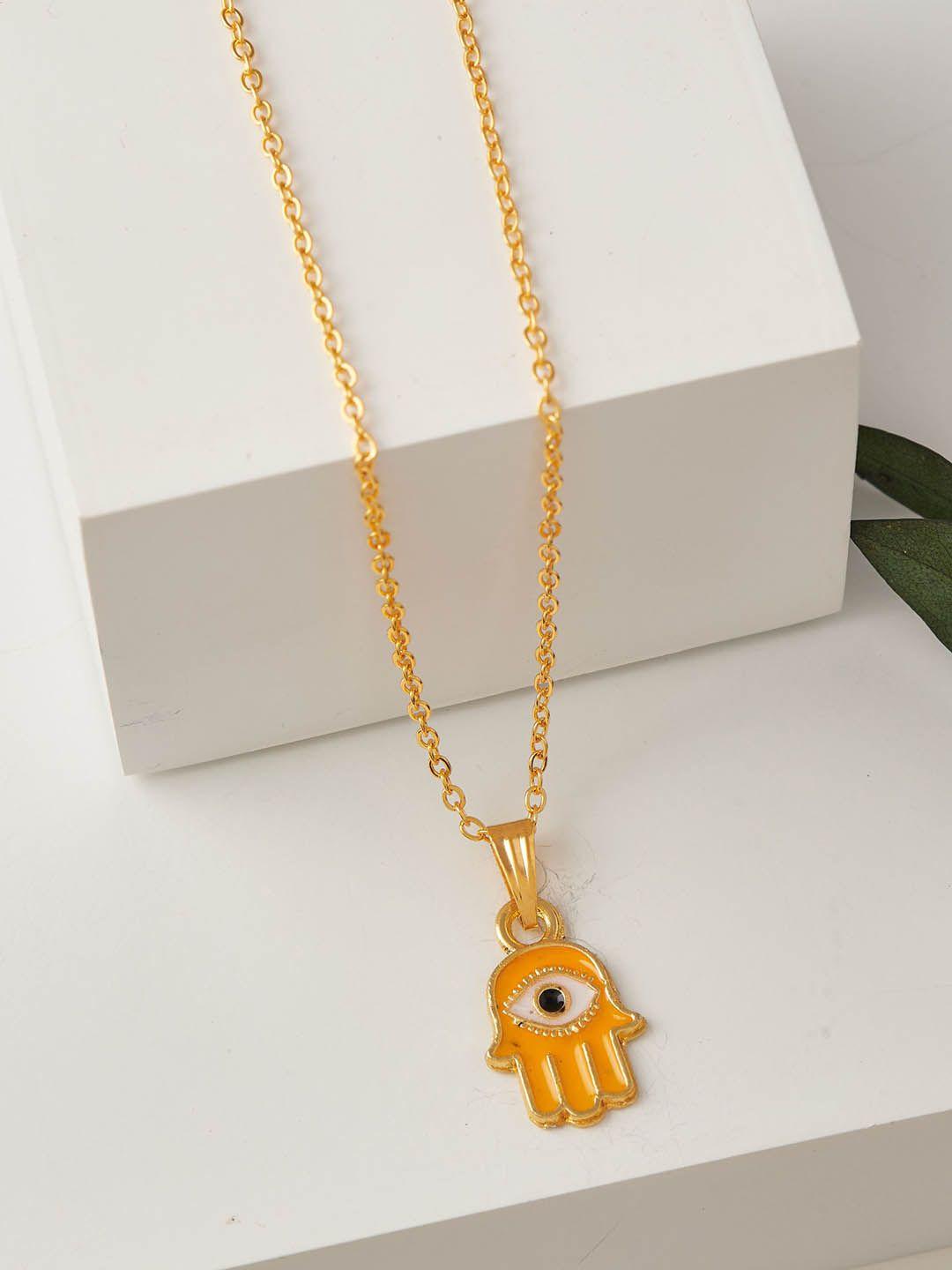 dressberry gold-plated pendant with chain