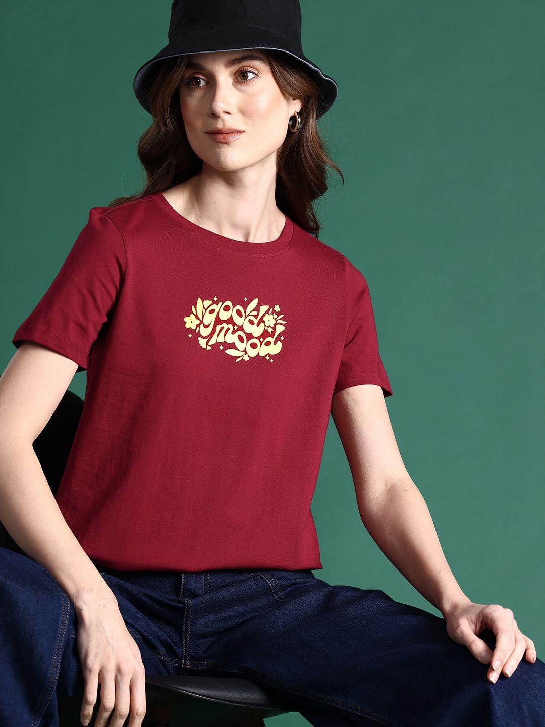 dressberry pure cotton printed t-shirt