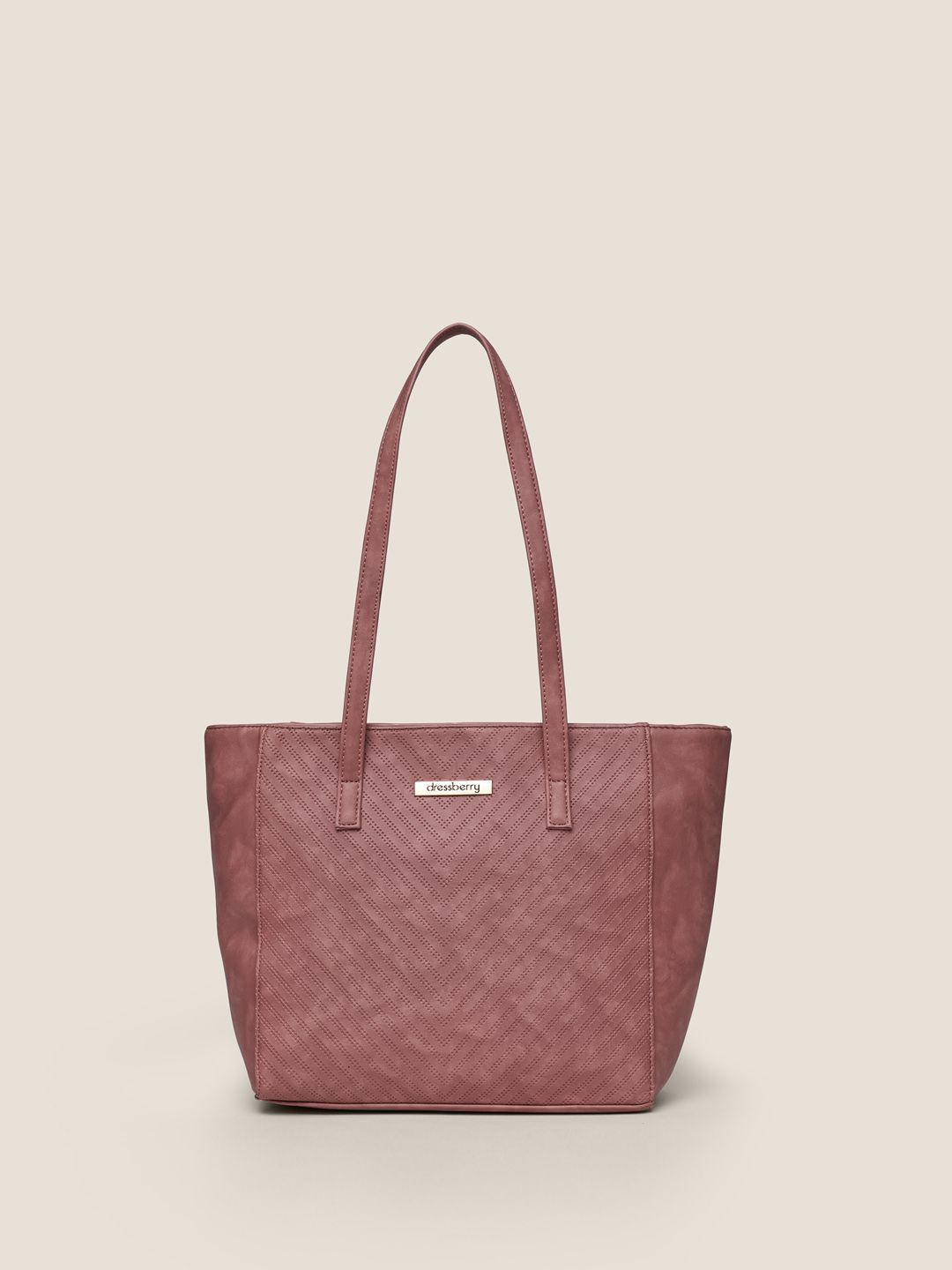 dressberry textured quilted shopper handheld bag