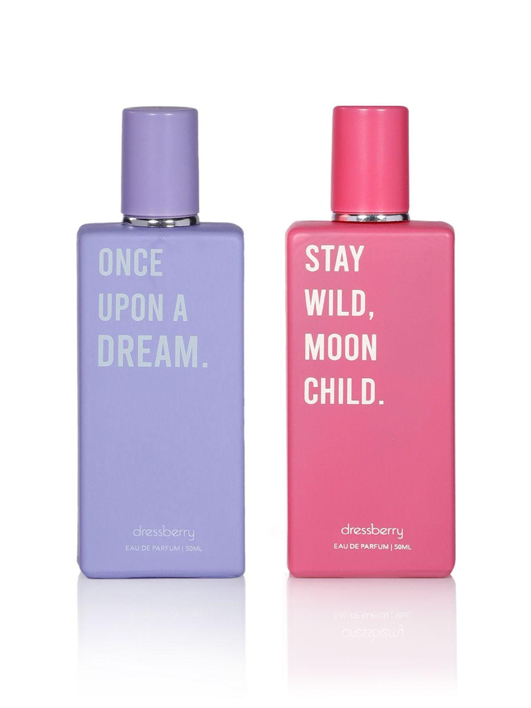 dressberry women 2pcs eau de parfum - once upon a dream & stay wild moon child - 50ml each