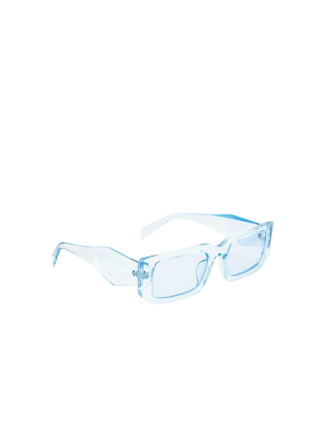 dressberry women blue lens & blue rectangle sunglasses with uv protected lens db-jl9280-c8