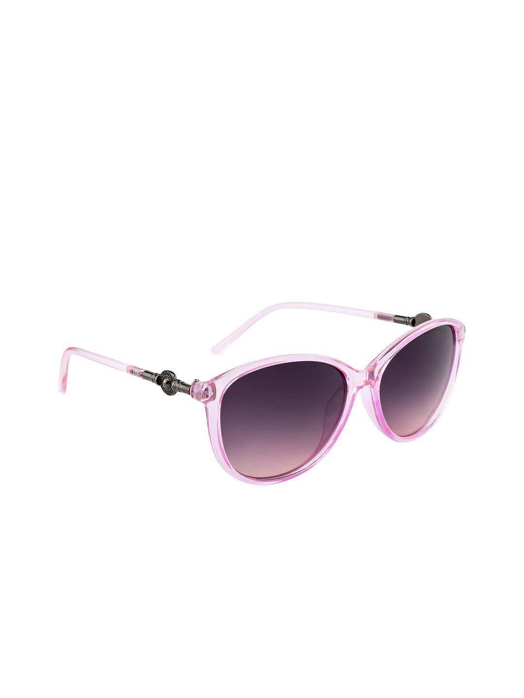dressberry women pink oval lens with uv protected sunglasses