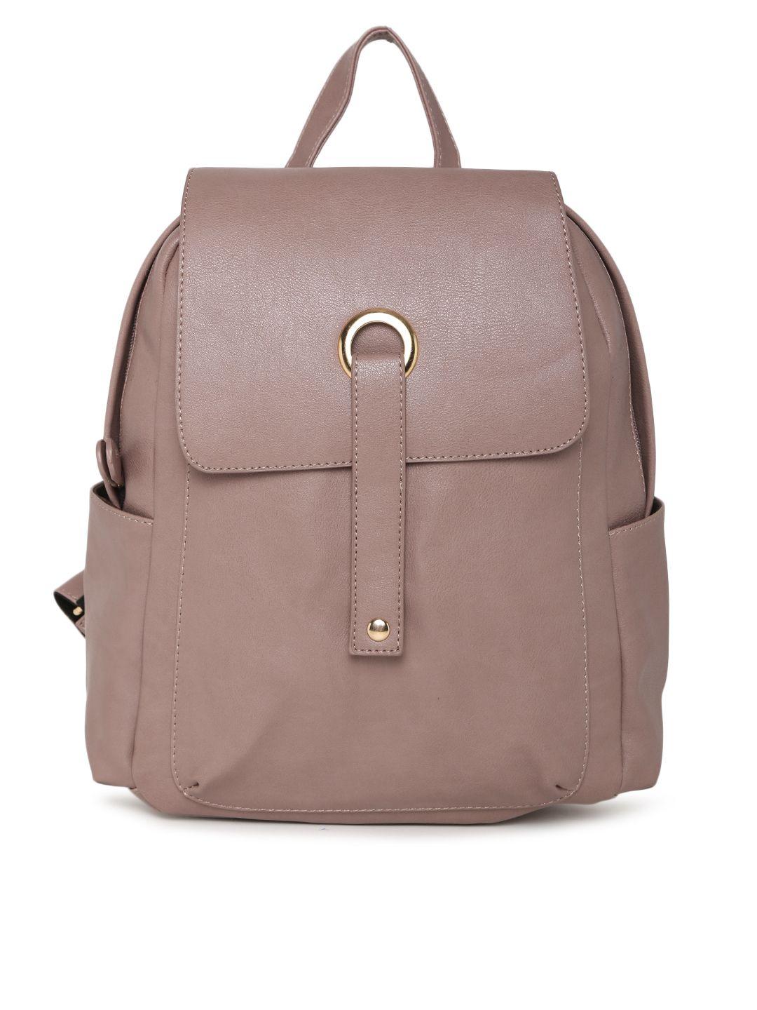 dressberry women pink solid backpack