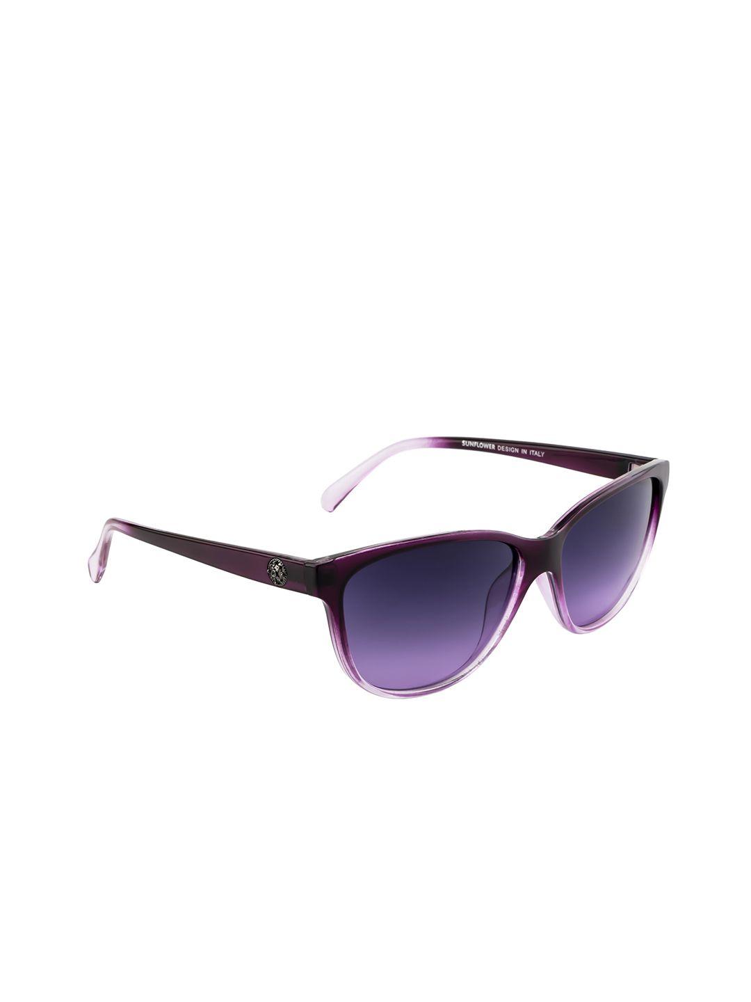 dressberry women purple lens & rectangle sunglasses with uv protected lens db-p8555-c8