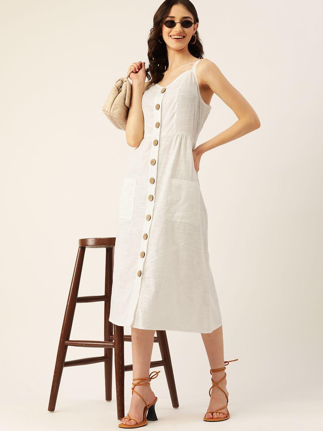 dressberry a-line cotton midi dress