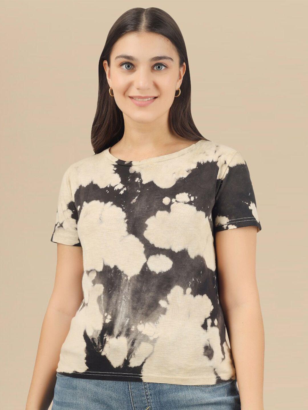 dressberry abstract printed cotton top