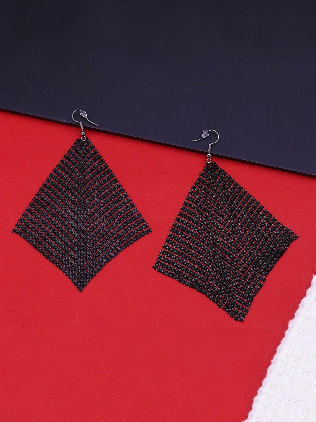 dressberry black & red contemporary drop earrings
