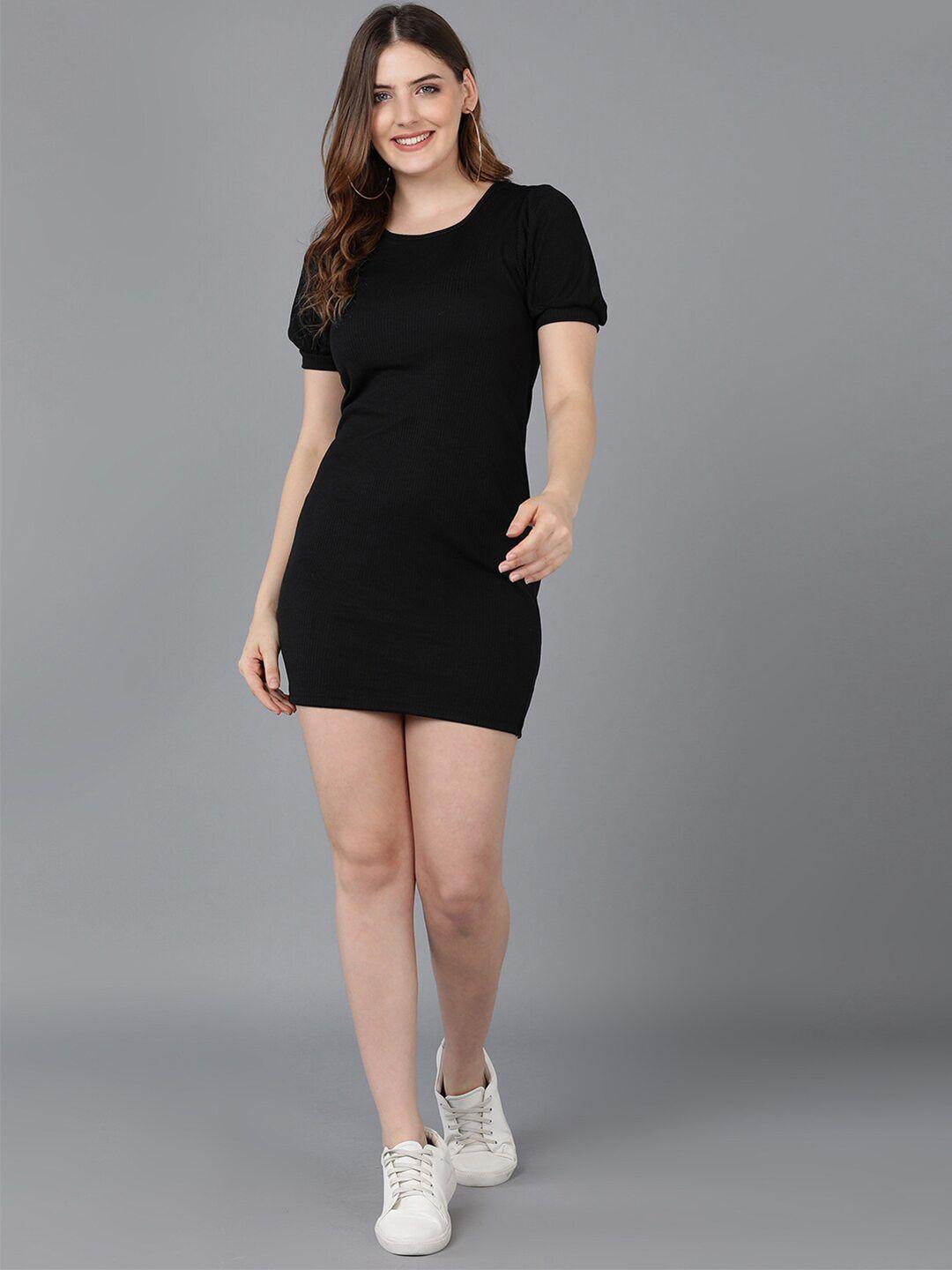 dressberry black bodycon mini dress