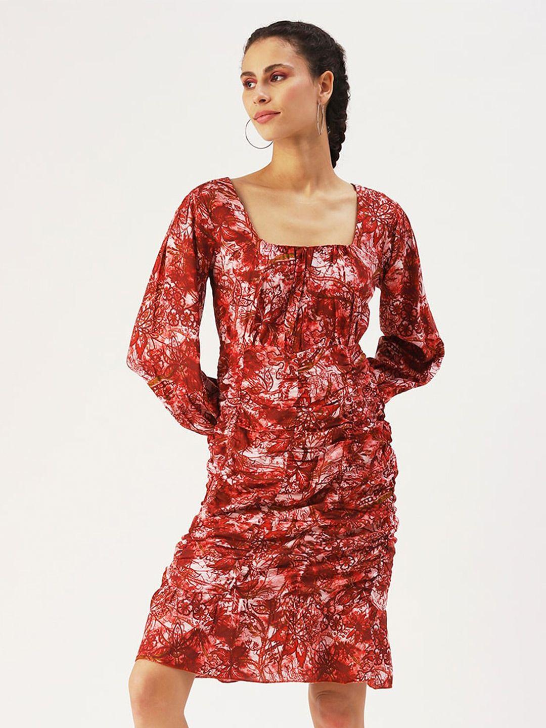 dressberry floral a-line dress