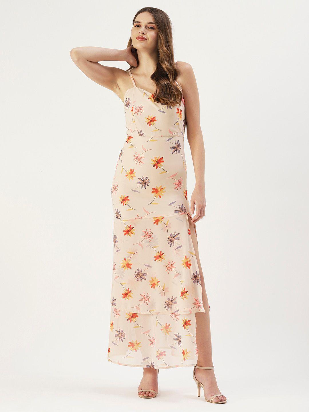dressberry floral georgette maxi dress
