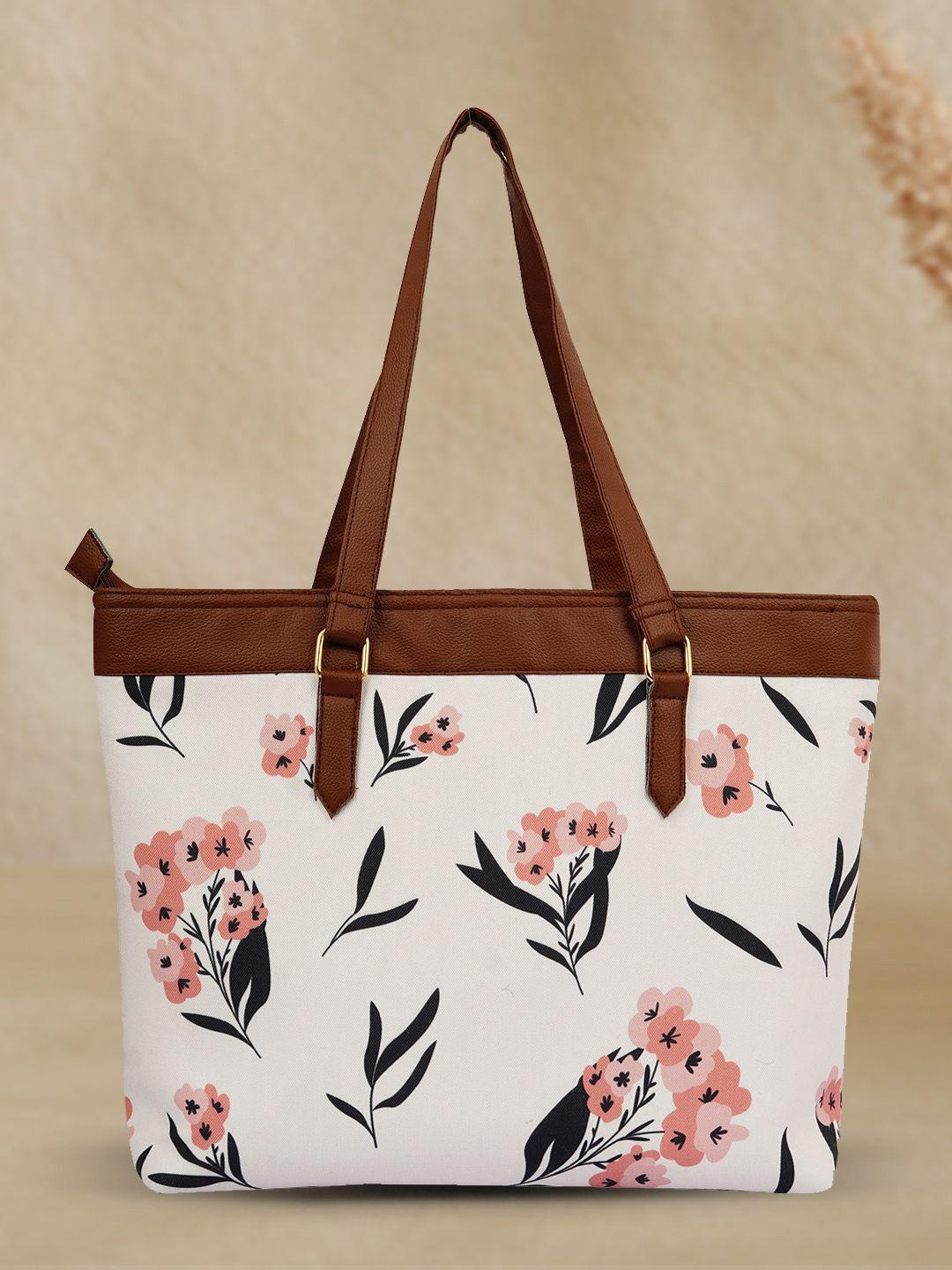 dressberry floral printed shopper tote bag