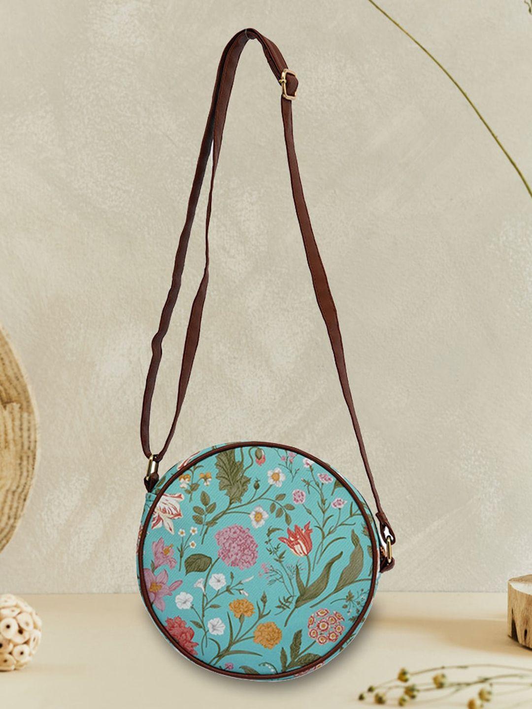 dressberry floral printed structured sling bag