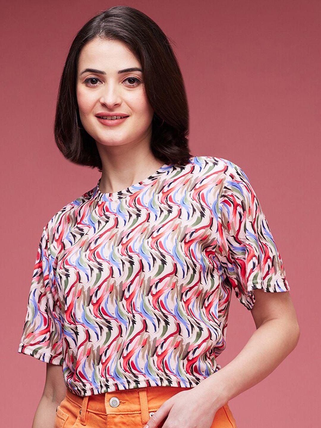 dressberry geometric print top