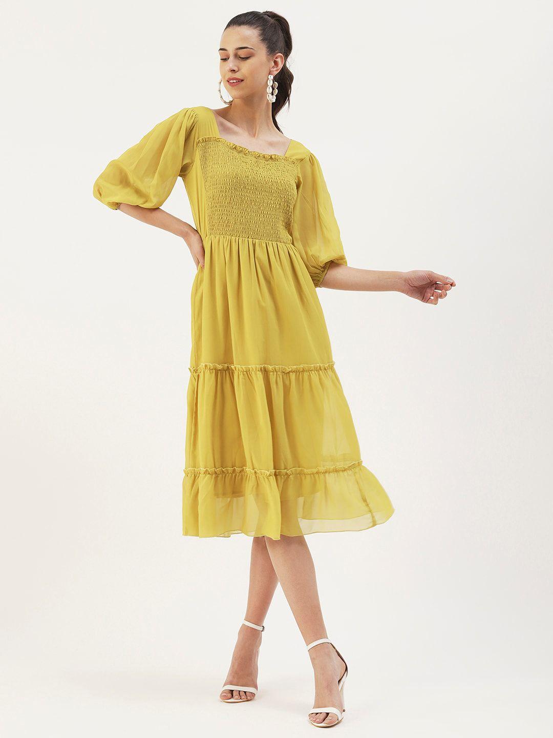 dressberry georgette midi dress