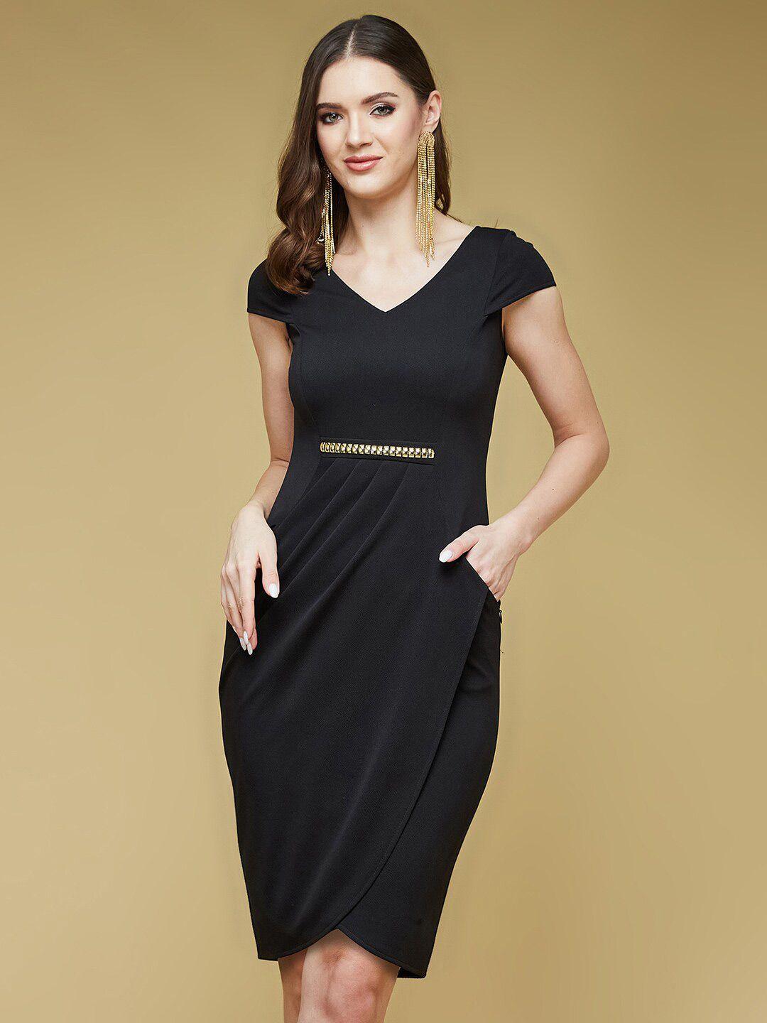 dressberry georgette sheath dress