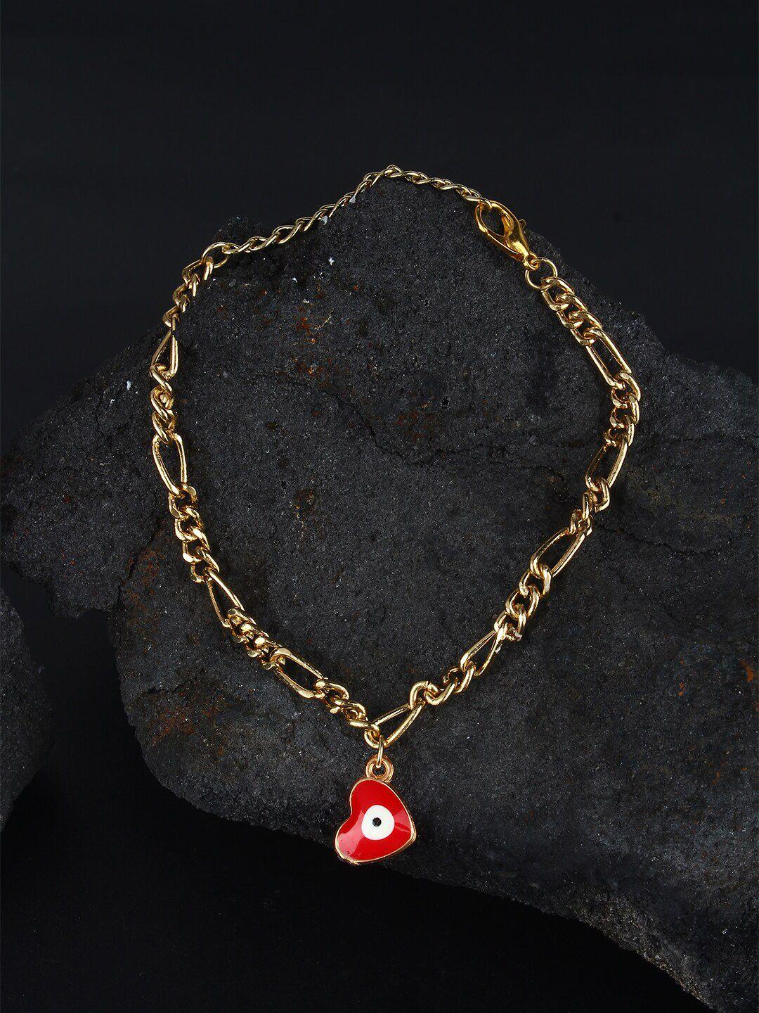 dressberry gold-plated charm bracelet
