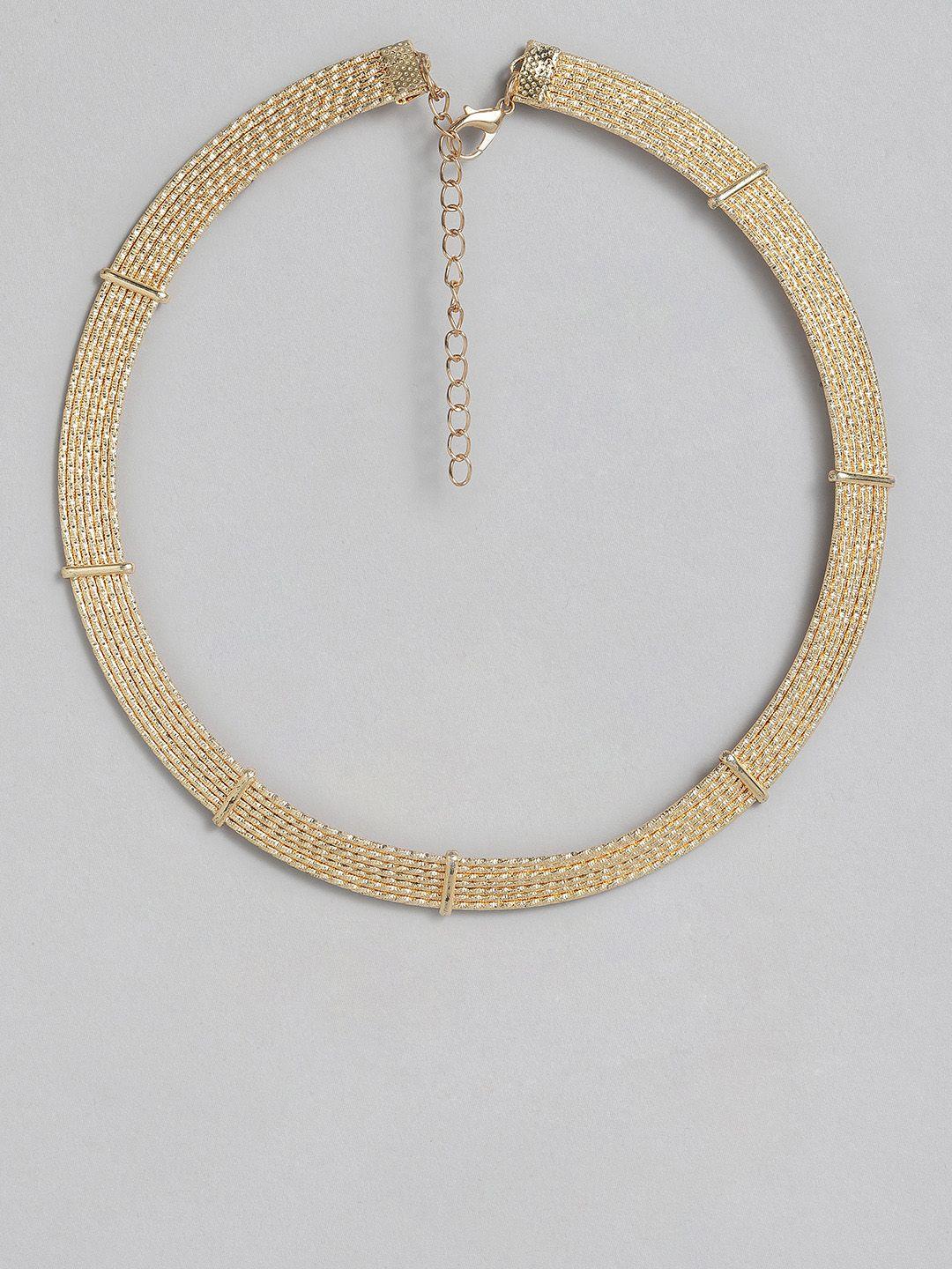 dressberry gold-plated choker necklace
