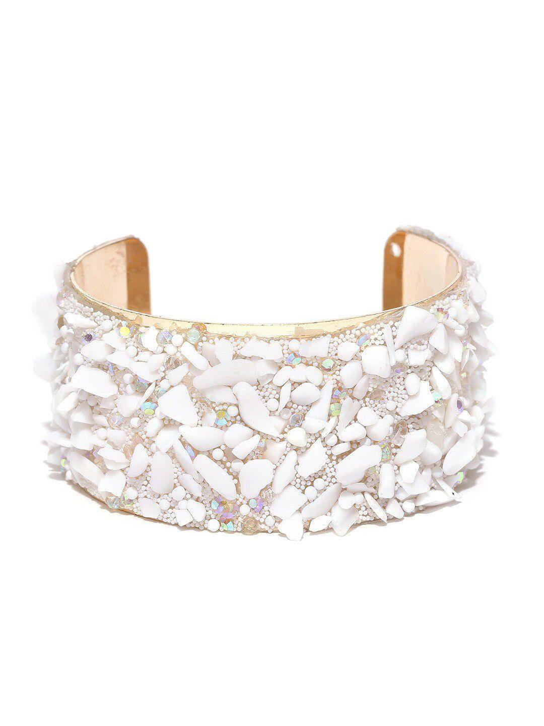 dressberry gold-plated cuff bracelet