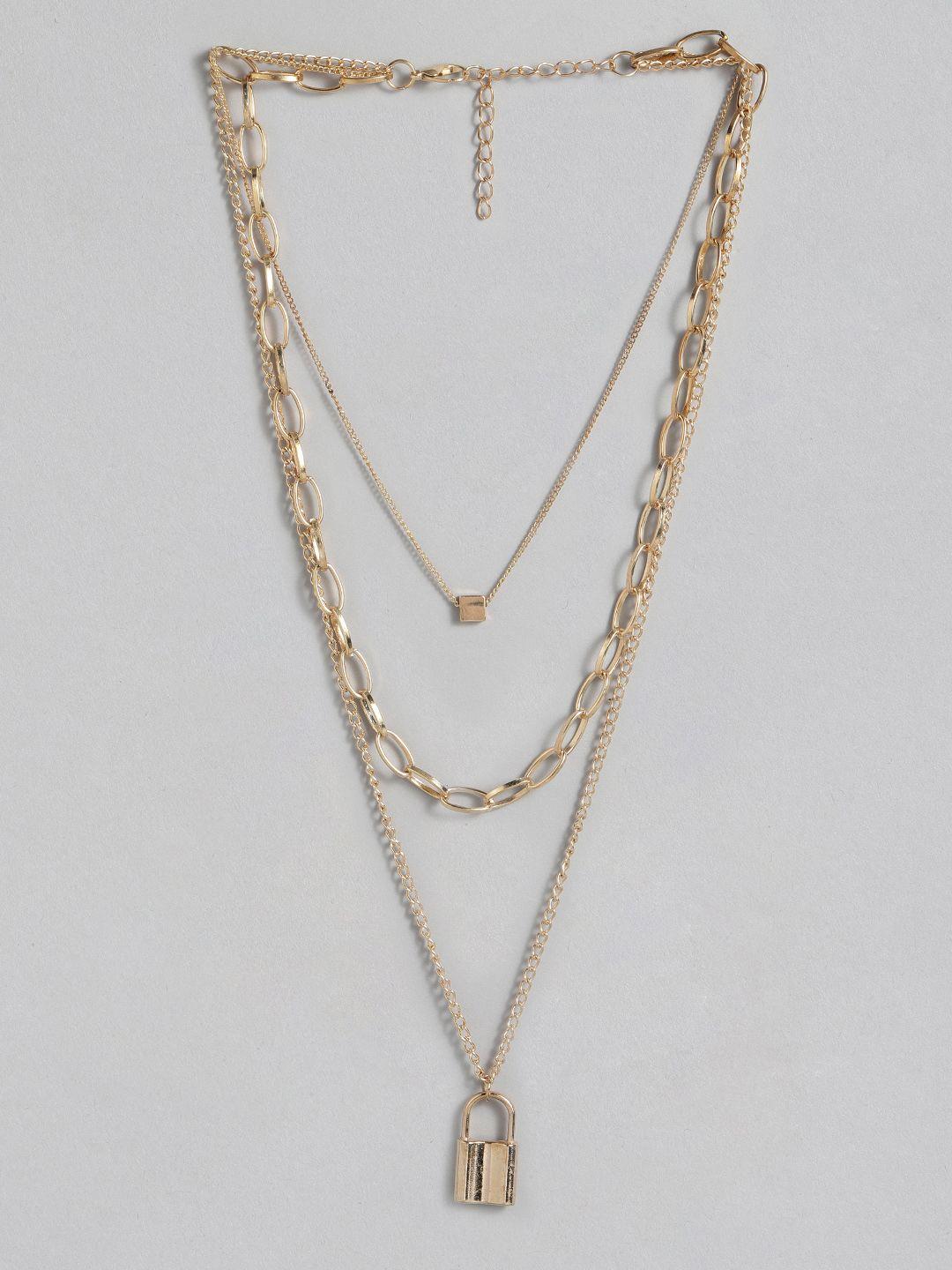 dressberry gold-plated layered chain