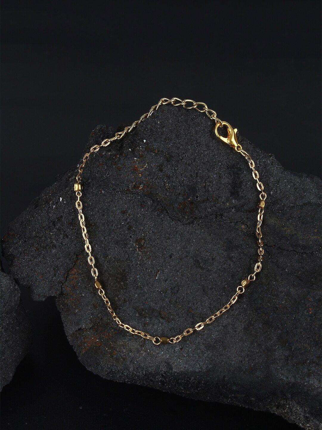 dressberry gold toned gold plated link bracelet