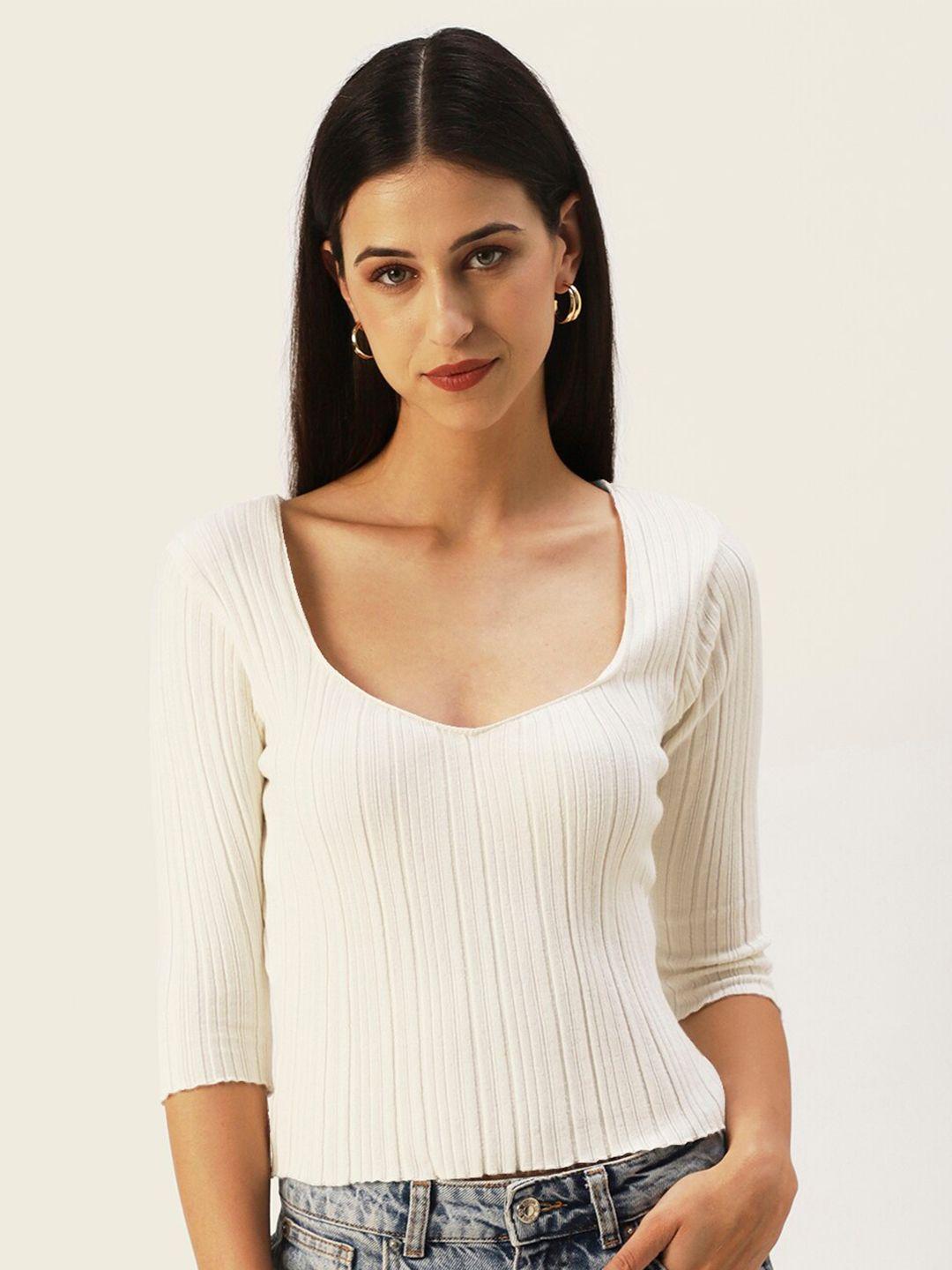 dressberry knitted scoop neck top