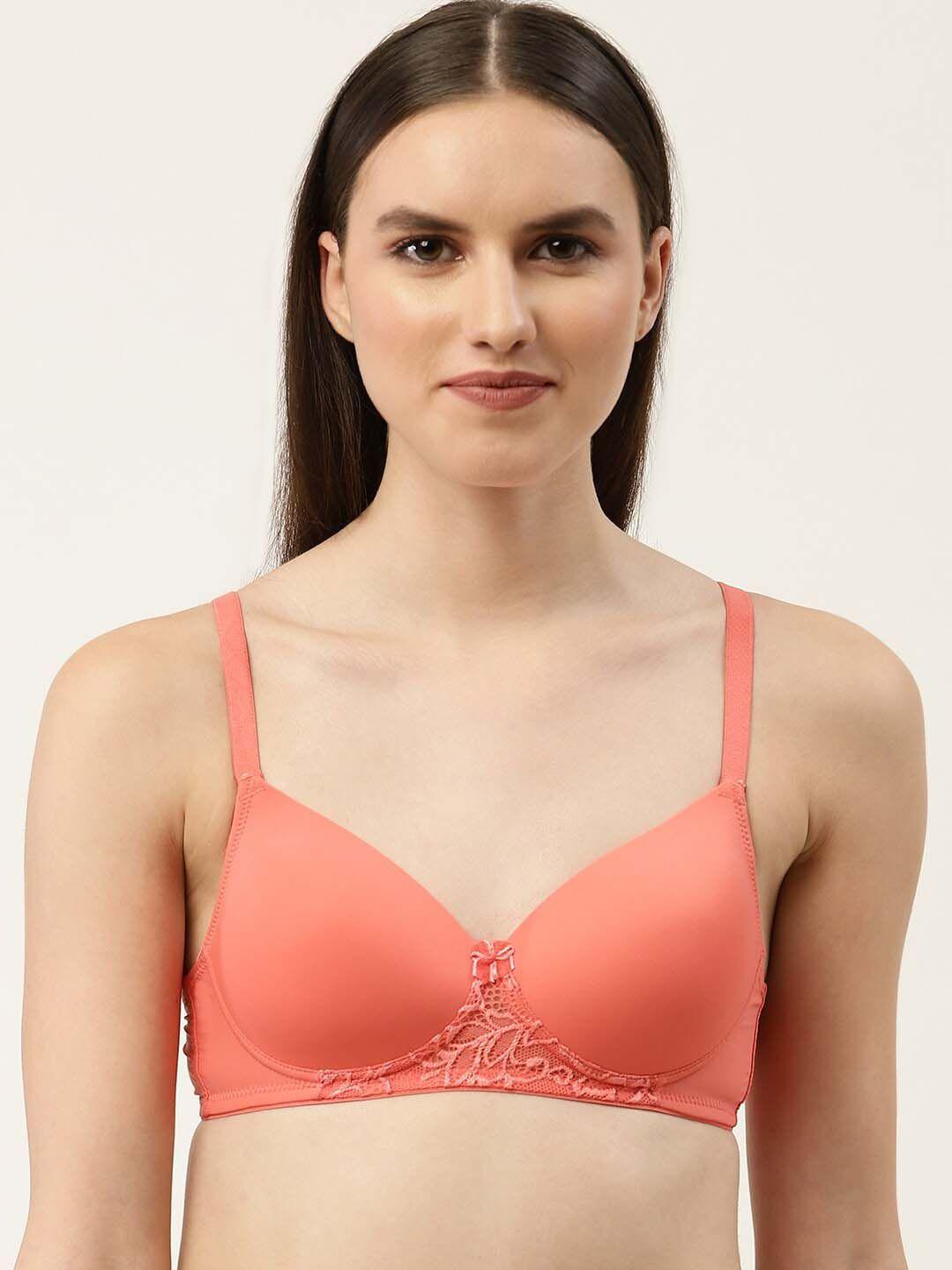 dressberry orange bra lightly padded