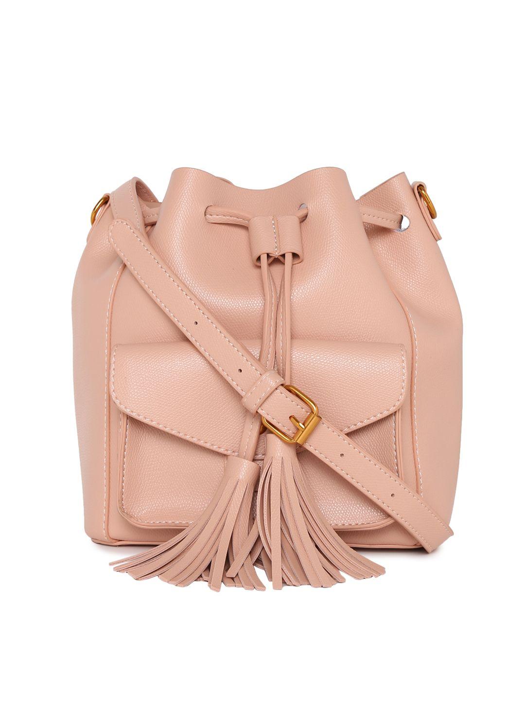 dressberry pink solid sling bag