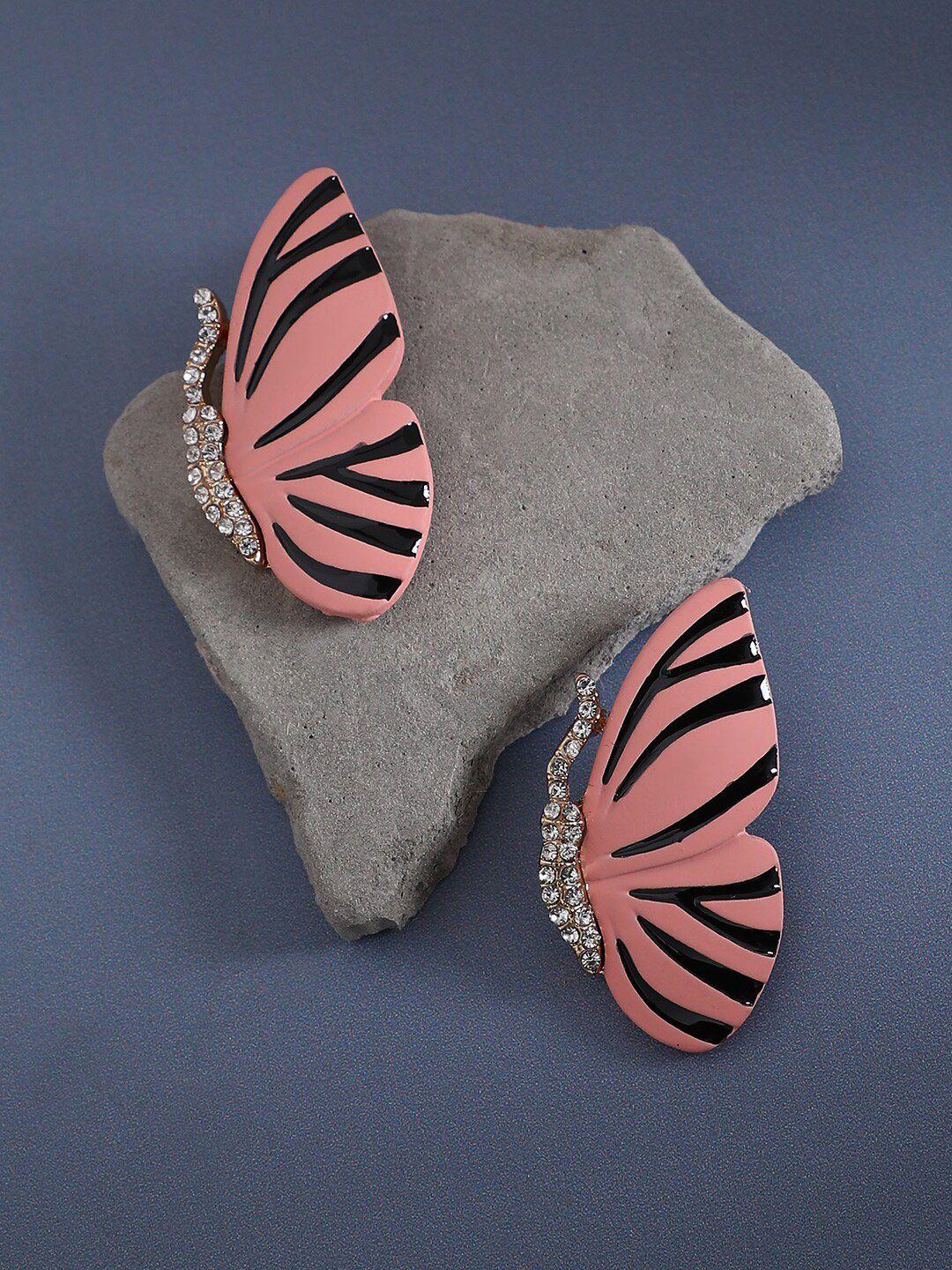dressberry pink studs earrings