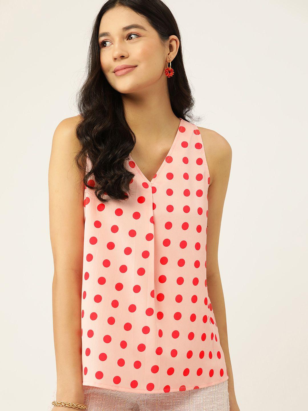 dressberry polka dot print top