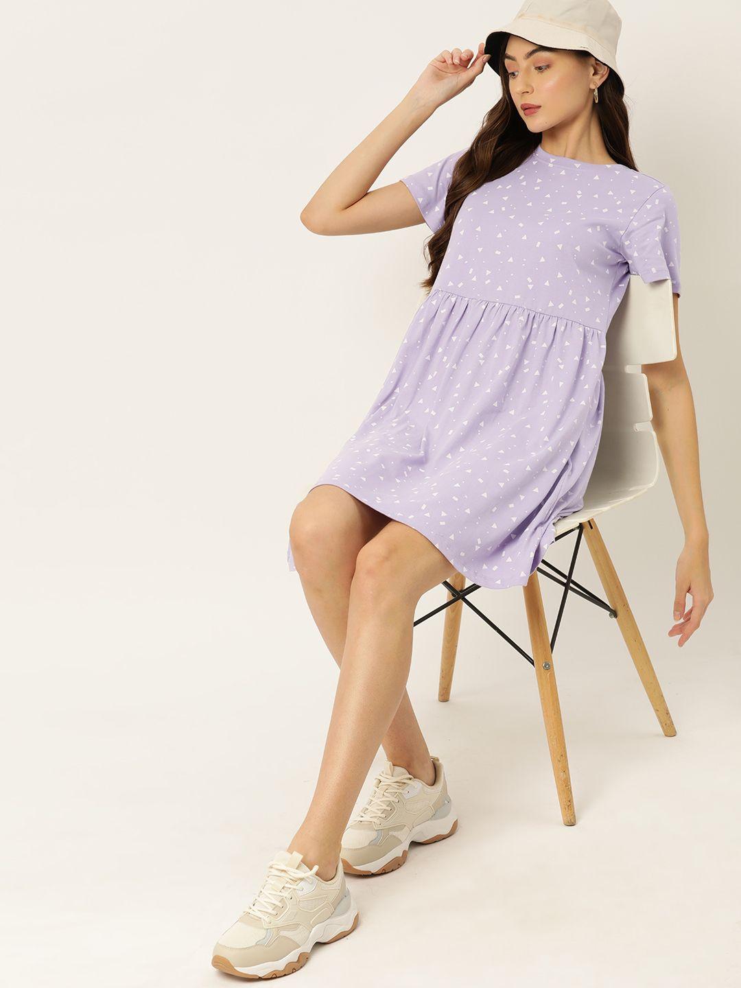 dressberry print a-line cotton dress