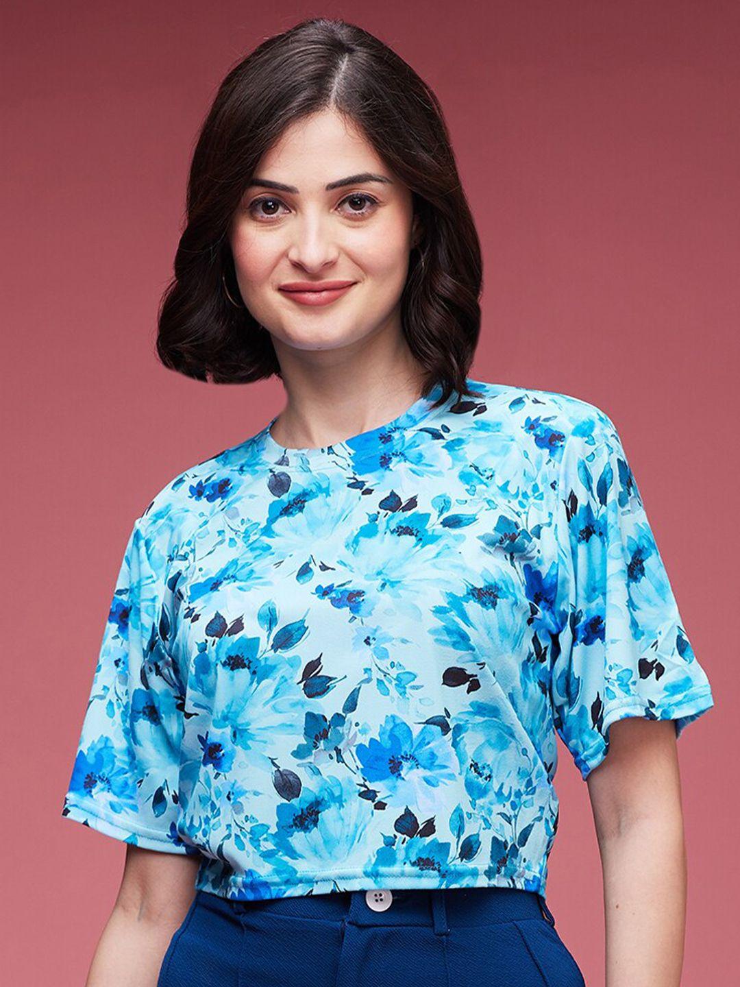 dressberry print flared sleeve top