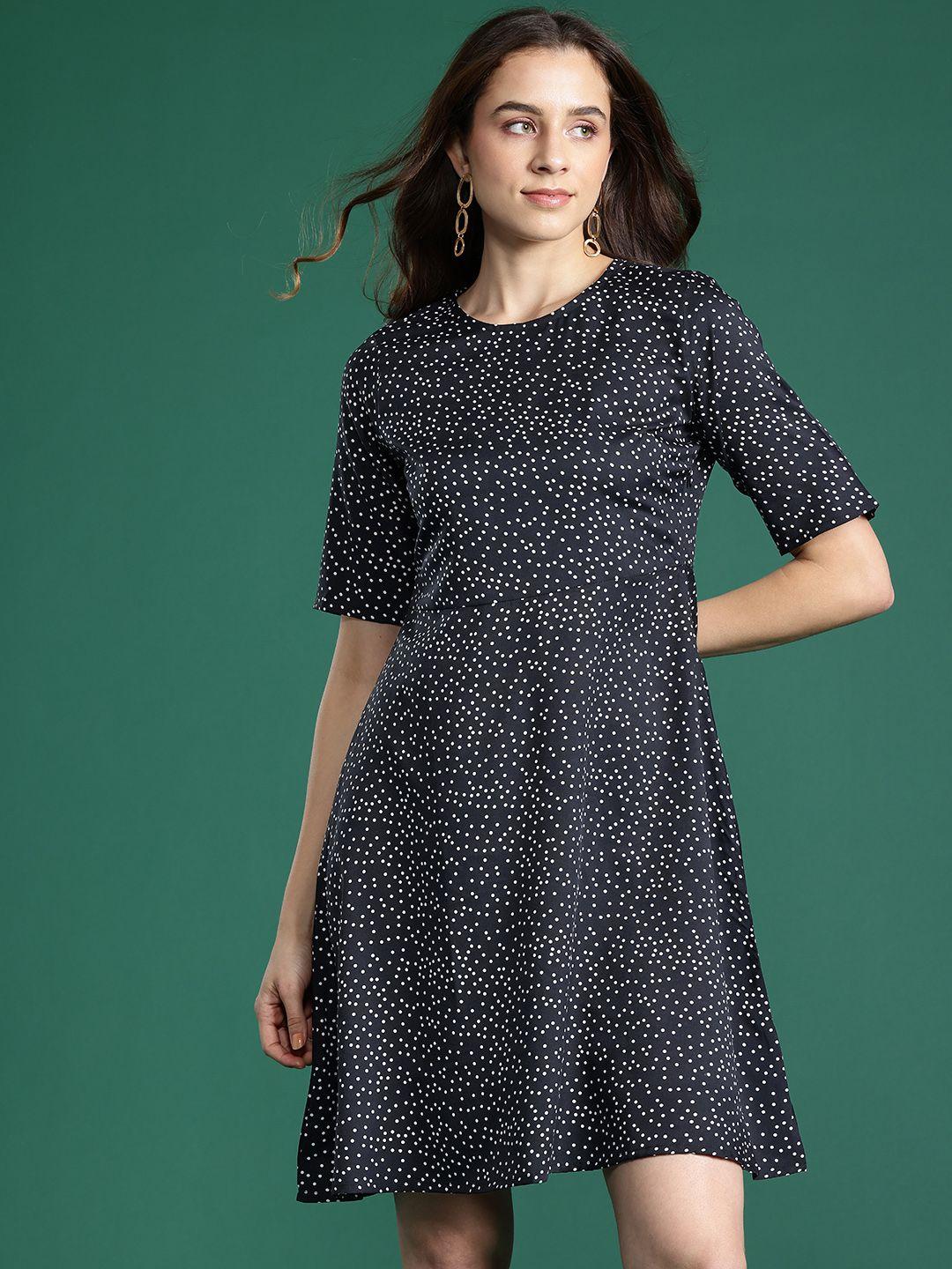 dressberry printed a-line mini dress