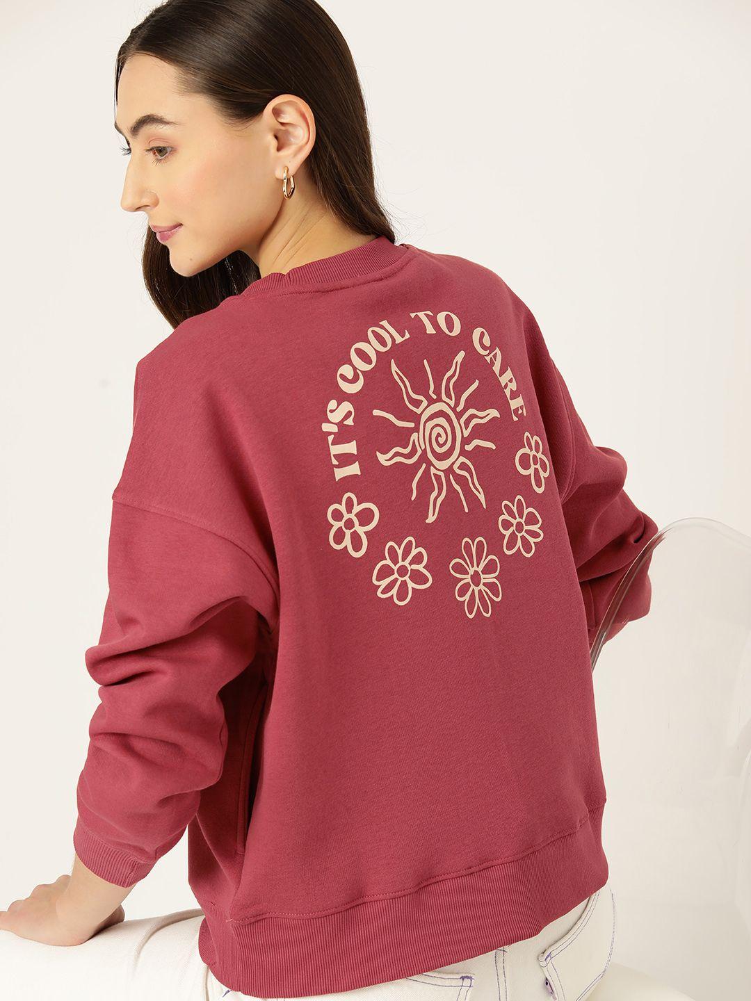 dressberry printed drop-shoulder sweatshirt