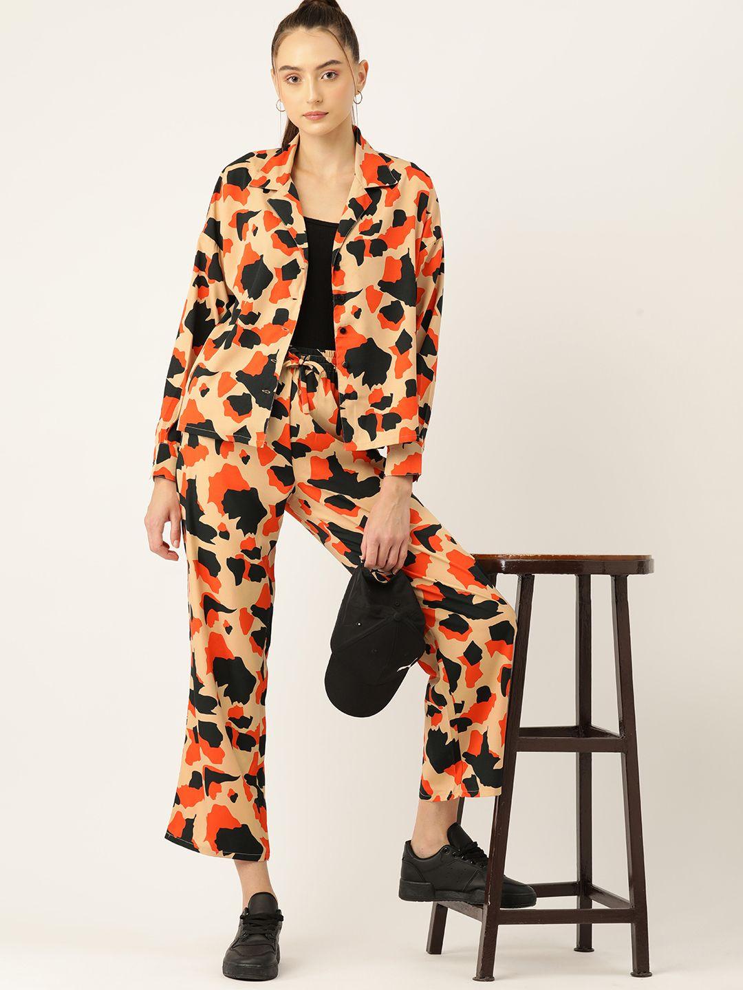 dressberry printed shirt & trousers