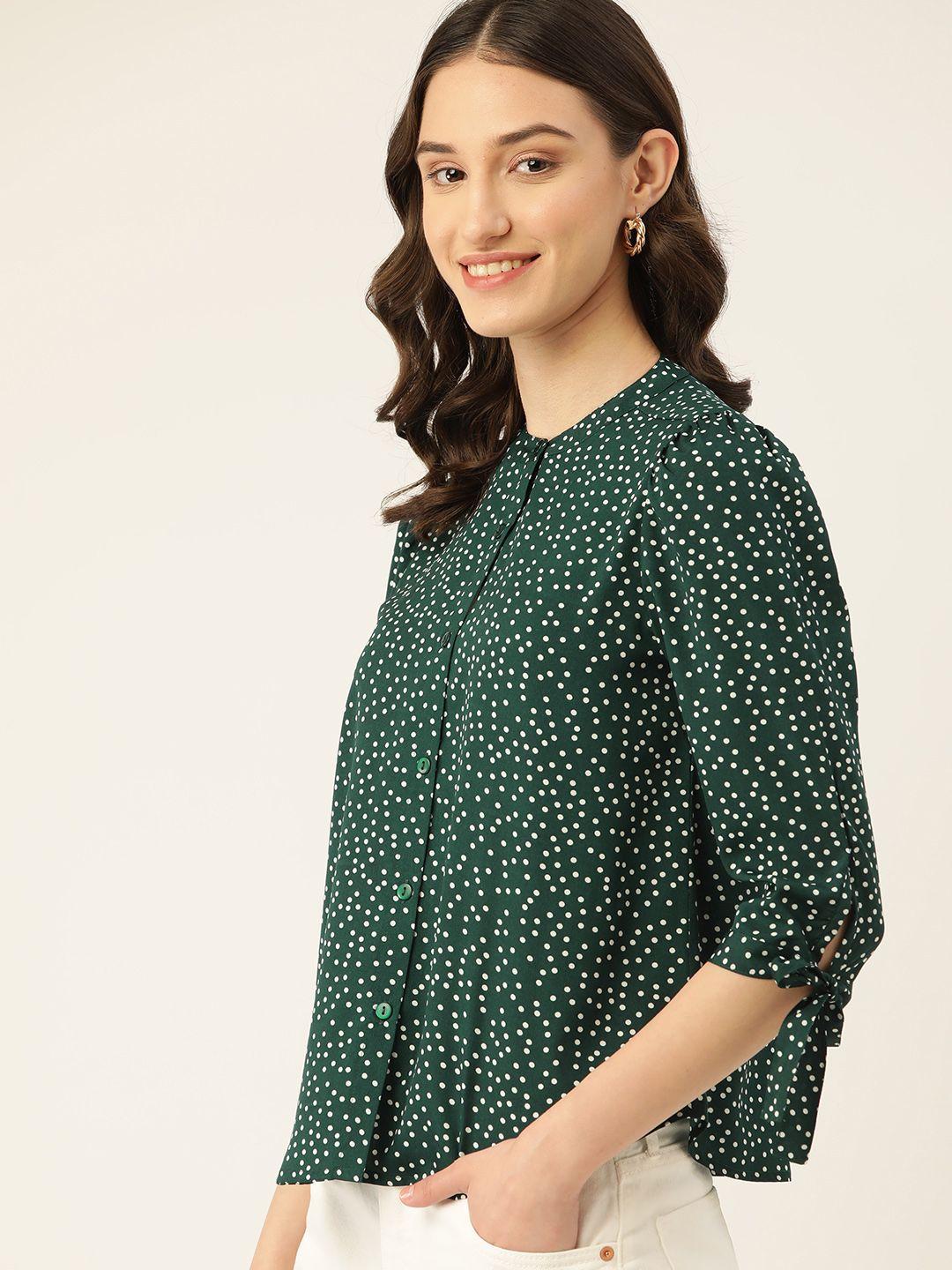 dressberry printed shirt style top