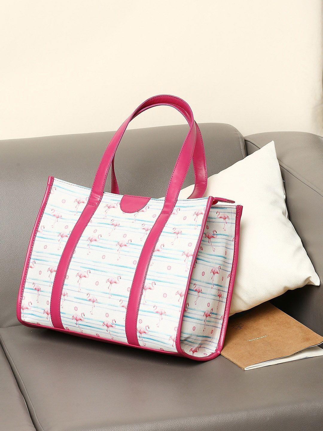 dressberry printed shopper tote bag